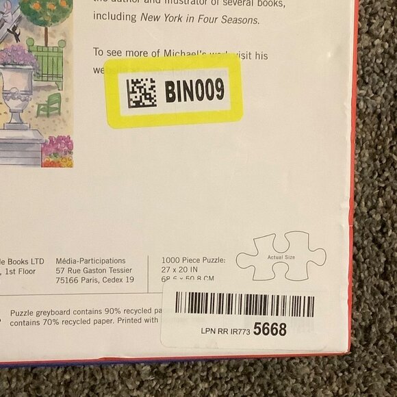 Michael Storrings Springtime In Paris 1000 Piece Puzzle By Galison NEW 27"x20" - Picture 4 of 8